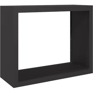 Comparateur de prix : vidaXL Portant de bois de chauffage noir 100x40x80 cm acier