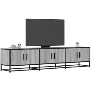 vidaXL Meuble TV sonoma gris 180x35x41 cm bois d'ingénierie pas cher