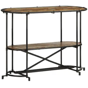 Comparateur de prix : vidaXL Table console 110x42x76 cm bois massif de récupération