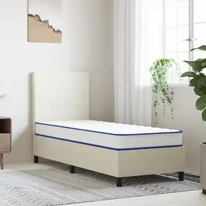 Comparateur de prix : vidaXL Matelas en mousse à mémoire de forme blanc 80x200x17 cm