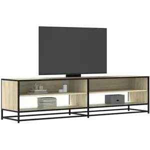 vidaXL Meuble TV chêne sonoma 180,5x40x46 cm bois d'ingénierie pas cher