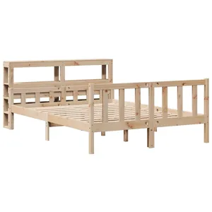 vidaXL Cadre de lit sans matelas 160x200 cm bois massif de pin pas cher