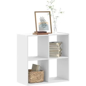 vidaXL Bibliothèque blanc 68,5x32x68,5 cm bois d'ingénierie pas cher