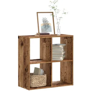 Comparateur de prix : vidaXL Bibliothèque vieux bois 68,5x32x68,5 cm bois d'ingénierie