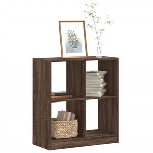 vidaXL Bibliothèque chêne marron 68,5x32x75 cm bois d'ingénierie pas cher