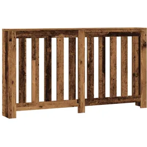 Comparateur de prix : vidaXL Cache-radiateur vieux bois 149x20x82 cm bois d'ingénierie