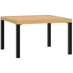 vidaXL Table basse de jardin noir 65x65x40 cm aluminium pas cher