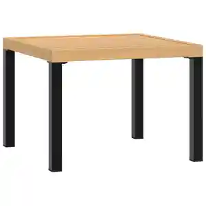 vidaXL Table basse de jardin noir 55x55x39,5 cm acier enduit de poudre pas cher