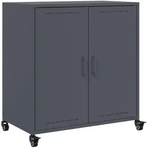 vidaXL Buffet anthracite 68,5x39x72 cm acier laminé à froid pas cher