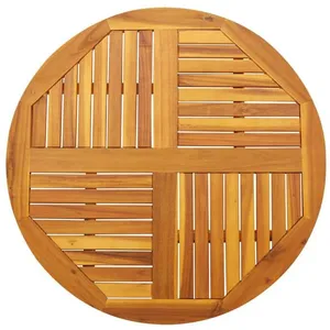 vidaXL Vidaxl Dessus De Table Ø90x2,2 Cm Rond Bois Massif D'acacia pas cher