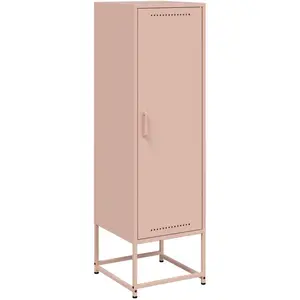 vidaXL Buffet haut rose 36x39x123 cm acier pas cher