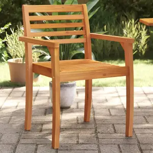 vidaXL Chaises de jardin lot de 8 59x55x85 bois massif d'acacia pas cher
