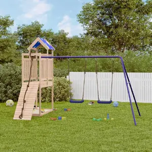vidaXL Aire de jeux d'extérieur bois de pin massif pas cher