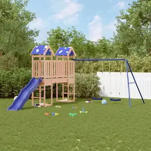 vidaXL Aire de jeux d'extérieur bois massif de douglas