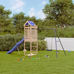 vidaXL Aire de jeux d'extérieur bois de pin massif pas cher