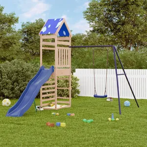 vidaXL Aire de jeux d'extérieur bois de pin massif pas cher