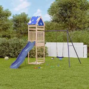 vidaXL Aire de jeux d'extérieur bois de pin massif pas cher