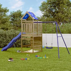VidaXL Maisonnette De Jardin Pliable Pour Enfants - Aire De Jeu Avec Porte Et Fenêtres, Plastique Résistant