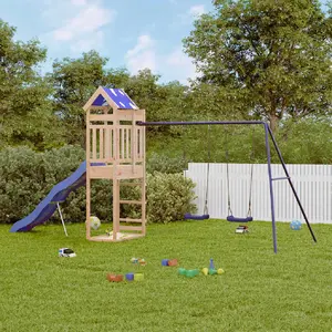 vidaXL Aire de jeux d'extérieur bois de pin massif pas cher