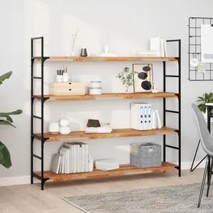 vidaXL Étagère flottante 120x30x4 cm acacia massif finition à l'huile pas cher