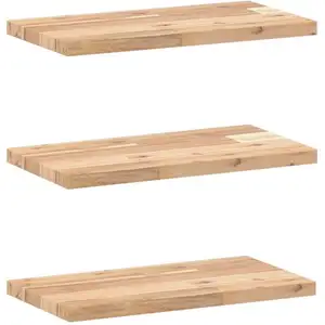 Vidaxl - tagères flottantes 3 pcs 40x20x2 cm acacia massif non traité Brun pas cher