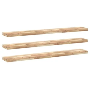 Comparateur de prix : vidaXL Étagères flottantes 3 pcs 120x20x4 cm acacia massif non traité