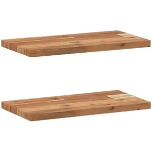 vidaXL Étagères flottantes 2 pcs 40x20x2 cm acacia massif à l'huile