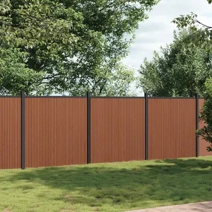 Comparateur de prix : vidaXL Panneau de clôture marron 699x186 cm WPC