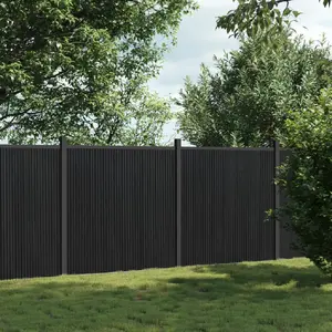 Comparateur de prix : vidaXL Panneau de clôture gris 353x186 cm WPC