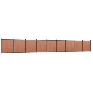 Comparateur de prix : vidaXL Panneau de clôture marron 1564x186 cm WPC