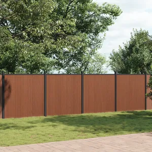 Comparateur de prix : vidaXL Panneau de clôture marron 1737x186 cm WPC