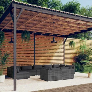 vidaXL Table basse avec LED blanc 50x50x45 cm bois d'ingénierie pas cher