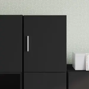 vidaXL Armoire murale noir 30x42,5x40 cm bois d'ingénierie pas cher