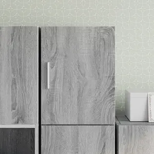 vidaXL Armoire murale sonoma gris 30x42,5x40 cm bois d'ingénierie pas cher