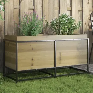 vidaXL Jardinière 100x40x50 cm bois de pin imprégné pas cher