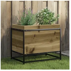 Comparateur de prix : vidaXL Jardinière 60x40x50 cm bois de pin imprégné