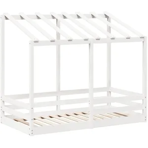 Comparateur de prix : Vidaxl lit pour enfants sans matelas blanc 70x140cm bois de pin massif