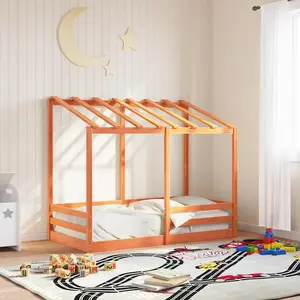 Comparateur de prix : vidaXL Lit pour enfants sans matelas cire marron 80x160 cm pin massif