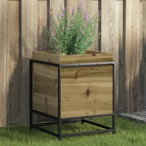 Comparateur de prix : vidaXL Jardinière 40x40x50 cm bois de pin imprégné