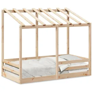 Comparateur de prix : vidaXL Lit pour enfants avec toit 80x160 cm bois massif de pin