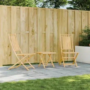 vidaXL Chaises pliables de jardin lot de 2 46x66x99 cm bambou pas cher