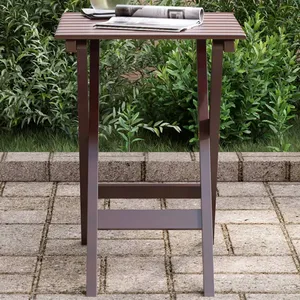 Comparateur de prix : vidaXL Table d’appoint pliable marron bois de peuplier massif