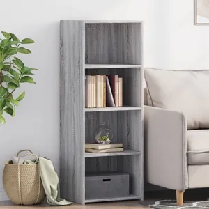vidaXL Buffet haut sonoma gris 45x41x124 cm bois d'ingénierie pas cher