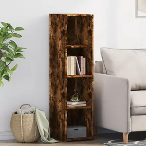vidaXL Buffet chêne fumé 30x41x124 cm bois d'ingénierie pas cher