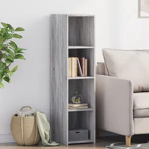 vidaXL Buffet sonoma gris 30x41x124 cm bois d'ingénierie pas cher