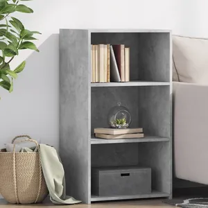 vidaXL Buffet gris béton 50x41x93 cm bois d'ingénierie pas cher