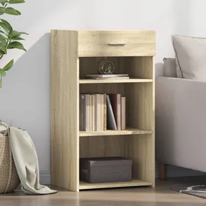 vidaXL Buffet chêne sonoma 50x42,5x93 cm bois d'ingénierie pas cher