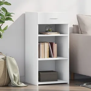 vidaXL Buffet blanc 45x42,5x93 cm bois d'ingénierie pas cher
