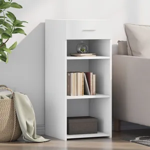 vidaXL Buffet blanc 40x42,5x93 cm bois d'ingénierie pas cher