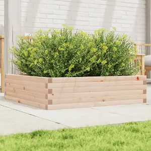 vidaXL Jardinière 90x90x23 cm bois de pin massif pas cher